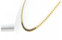 Faceted Cuban Necklace Yellow Gold